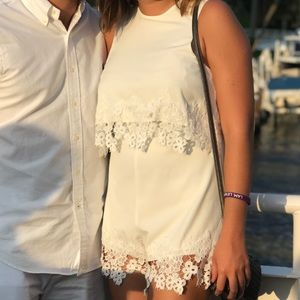 White Lace Romper